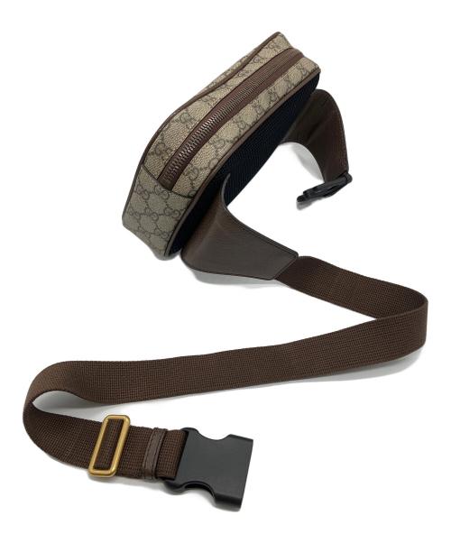 GUCCI（グッチ）GUCCI (グッチ) オフィディア GG ベルトバッグ ブラウン×グレーの古着・服飾アイテム