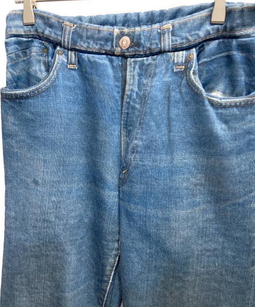 TALKING ABOUT THE ABSTRACTION（トーキング アバウト ジ アブストラクション）TALKING ABOUT THE ABSTRACTION (トーキング アバウト ジ アブストラクション) 転写デニムスウェットパンツ インディゴ サイズ:Mの古着・服飾アイテム