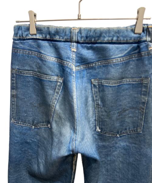 TALKING ABOUT THE ABSTRACTION（トーキング アバウト ジ アブストラクション）TALKING ABOUT THE ABSTRACTION (トーキング アバウト ジ アブストラクション) 転写デニムスウェットパンツ インディゴ サイズ:Mの古着・服飾アイテム