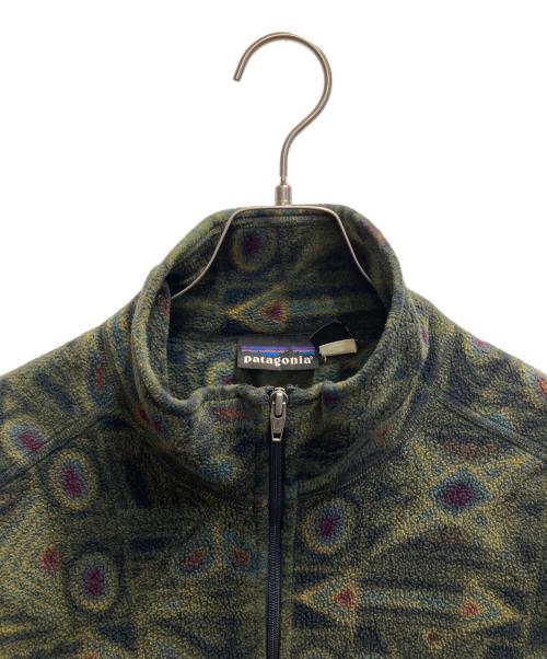 Patagonia（パタゴニア）Patagonia (パタゴニア) プリンテッドライトウェイトシンチラセーター グリーン サイズ:Ｍの古着・服飾アイテム