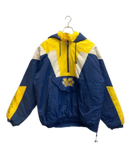 STARTER（スターター）STARTER (スターター) 90‘sアノラックパーカー ブルー×イエロー サイズ:Ｌの古着・服飾アイテム