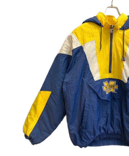 STARTER（スターター）STARTER (スターター) 90‘sアノラックパーカー ブルー×イエロー サイズ:Ｌの古着・服飾アイテム