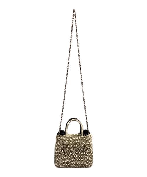 ANTEPRIMA（アンテプリマ）ANTEPRIMA (アンテプリマ) ミニアトゥーラワイヤーバック ホワイト×ブラック サイズ:FREEの古着・服飾アイテム