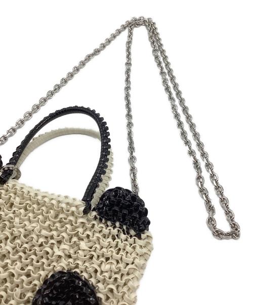 ANTEPRIMA（アンテプリマ）ANTEPRIMA (アンテプリマ) ミニアトゥーラワイヤーバック ホワイト×ブラック サイズ:FREEの古着・服飾アイテム