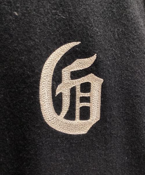 WACKO MARIA（ワコマリア）WACKO MARIA (ワコマリア) ロゴ刺繍メルトンスタジャン ブラック サイズ:Lの古着・服飾アイテム