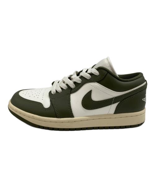 NIKE（ナイキ）NIKE (ナイキ) Air Jordan 1 Low（エア ジョーダン 1 ロー） グリーン×ホワイト サイズ:23.5ｃｍの古着・服飾アイテム