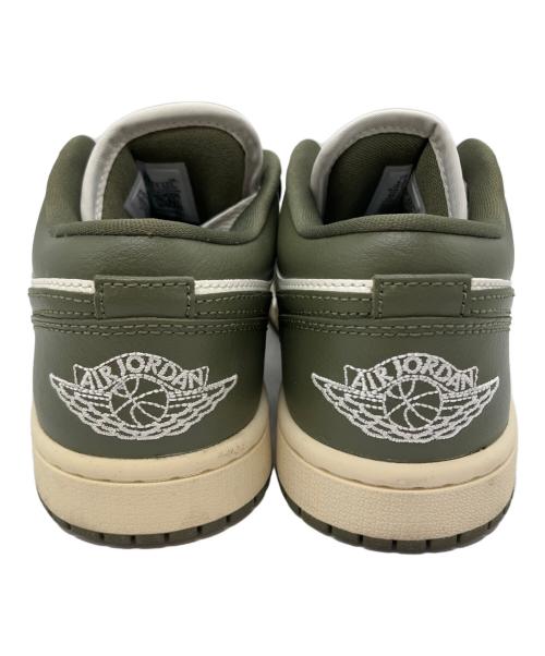 NIKE（ナイキ）NIKE (ナイキ) Air Jordan 1 Low（エア ジョーダン 1 ロー） グリーン×ホワイト サイズ:23.5ｃｍの古着・服飾アイテム