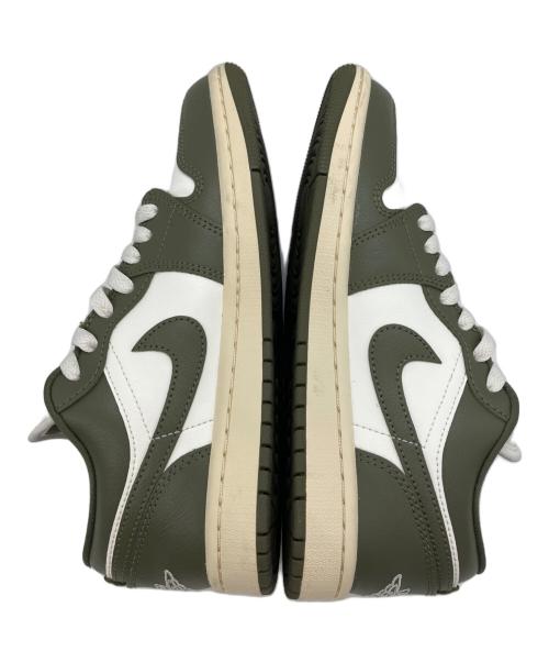 NIKE（ナイキ）NIKE (ナイキ) Air Jordan 1 Low（エア ジョーダン 1 ロー） グリーン×ホワイト サイズ:23.5ｃｍの古着・服飾アイテム