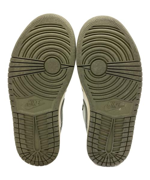 NIKE（ナイキ）NIKE (ナイキ) Air Jordan 1 Low（エア ジョーダン 1 ロー） グリーン×ホワイト サイズ:23.5ｃｍの古着・服飾アイテム