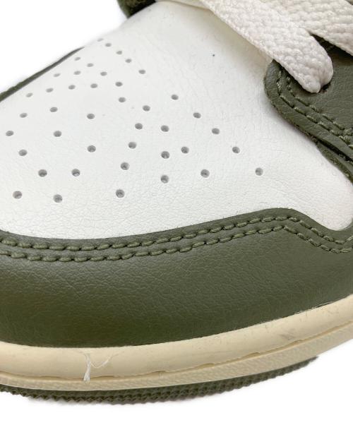NIKE（ナイキ）NIKE (ナイキ) Air Jordan 1 Low（エア ジョーダン 1 ロー） グリーン×ホワイト サイズ:23.5ｃｍの古着・服飾アイテム