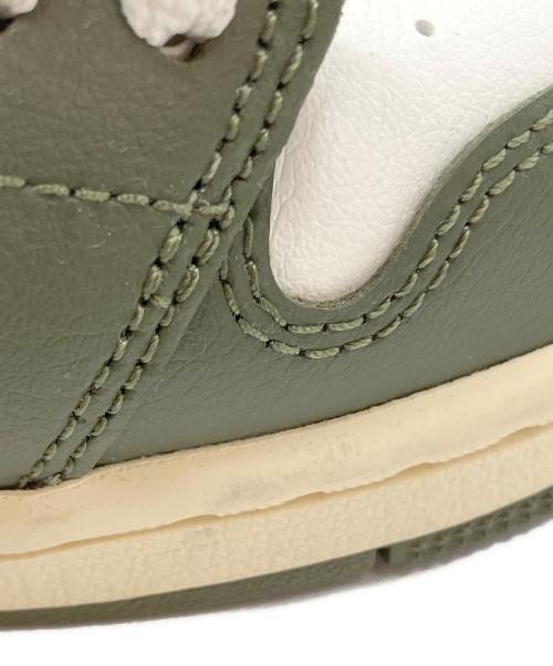 NIKE（ナイキ）NIKE (ナイキ) Air Jordan 1 Low（エア ジョーダン 1 ロー） グリーン×ホワイト サイズ:23.5ｃｍの古着・服飾アイテム