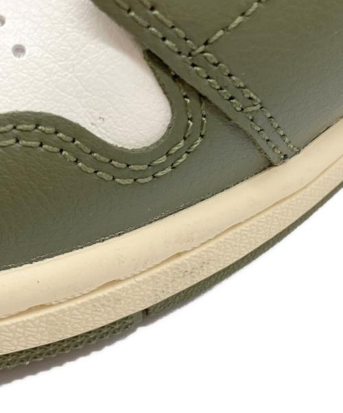 NIKE（ナイキ）NIKE (ナイキ) Air Jordan 1 Low（エア ジョーダン 1 ロー） グリーン×ホワイト サイズ:23.5ｃｍの古着・服飾アイテム
