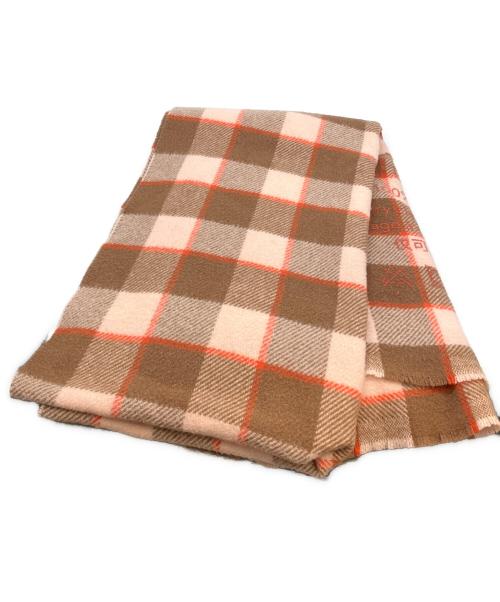 Acne studios（アクネ ストゥディオズ）Acne studios (アクネ ストゥディオズ) マフラー ピンク×レッドの古着・服飾アイテム