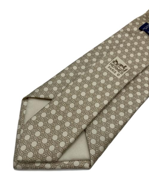 HERMES（エルメス）HERMES (エルメス) ネクタイ ベージュ サイズ:FREEの古着・服飾アイテム
