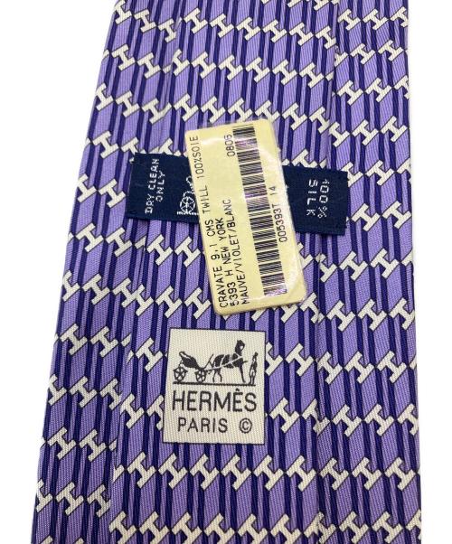 HERMES（エルメス）HERMES (エルメス) ネクタイ パープル サイズ:FREEの古着・服飾アイテム