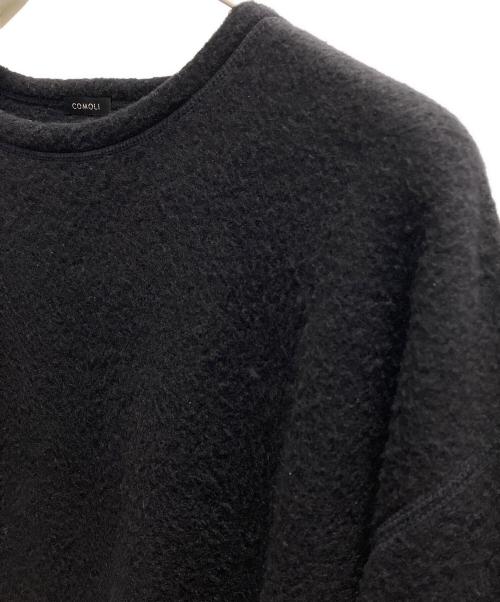 COMOLI（コモリ）COMOLI (コモリ) シルクフリース長袖クルー ブラック サイズ:FREEの古着・服飾アイテム