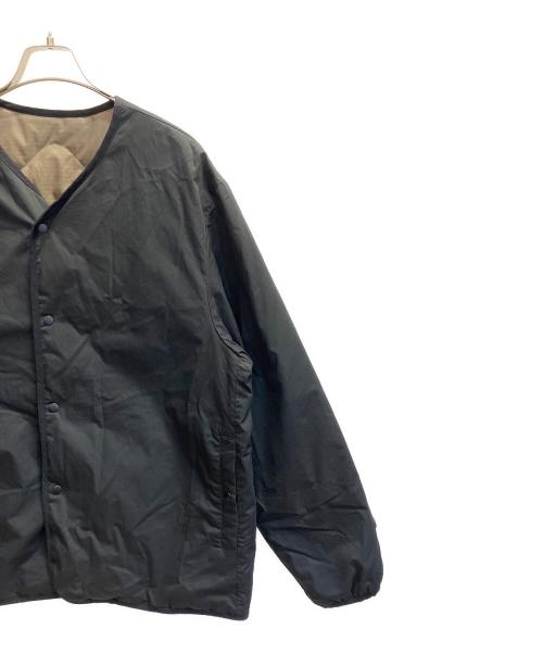 nanamica（ナナミカ）nanamica (ナナミカ) リバーシブルダウンカーディガン ブラック サイズ:Mの古着・服飾アイテム