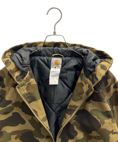 A BATHING APE（ア ベイシング エイプ）A BATHING APE (ア ベイシング エイプ) CarHartt (カーハート) アクティブジャケット グリーン サイズ:Ｍの古着・服飾アイテム