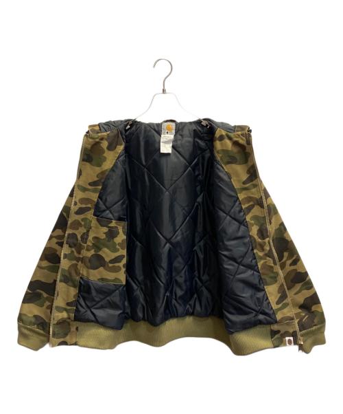 A BATHING APE（ア ベイシング エイプ）A BATHING APE (ア ベイシング エイプ) CarHartt (カーハート) アクティブジャケット グリーン サイズ:Ｍの古着・服飾アイテム