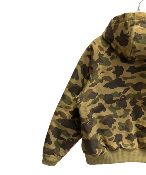 A BATHING APE（ア ベイシング エイプ）A BATHING APE (ア ベイシング エイプ) CarHartt (カーハート) アクティブジャケット グリーン サイズ:Ｍの古着・服飾アイテム