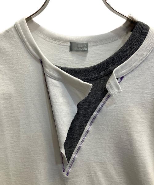 kolor/BEACON（カラービーコン）kolor/BEACON (カラービーコン) 半袖カットソー ホワイト サイズ:2の古着・服飾アイテム