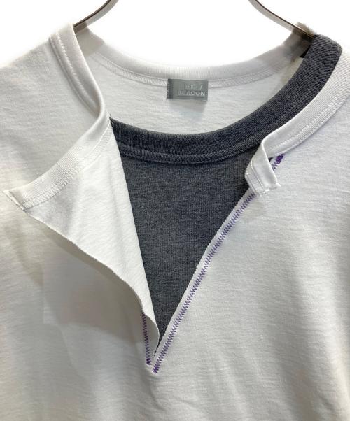 kolor/BEACON（カラービーコン）kolor/BEACON (カラービーコン) 半袖カットソー ホワイト サイズ:2の古着・服飾アイテム