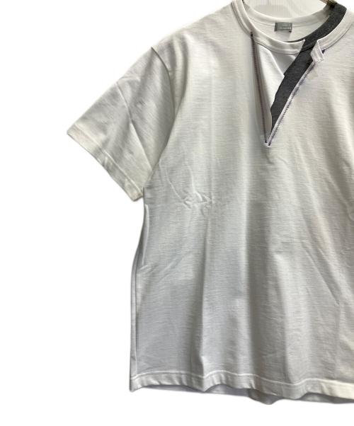 kolor/BEACON（カラービーコン）kolor/BEACON (カラービーコン) 半袖カットソー ホワイト サイズ:2の古着・服飾アイテム