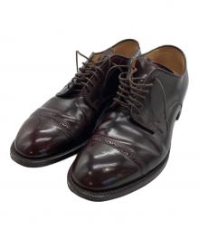 Alden（オールデン）の古着「パンチドキャップトゥレザーシューズ」｜ブラウン