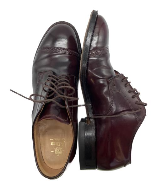 Alden（オールデン）ALDEN (オールデン) パンチドキャップトゥレザーシューズ ブラウン サイズ:8Dの古着・服飾アイテム