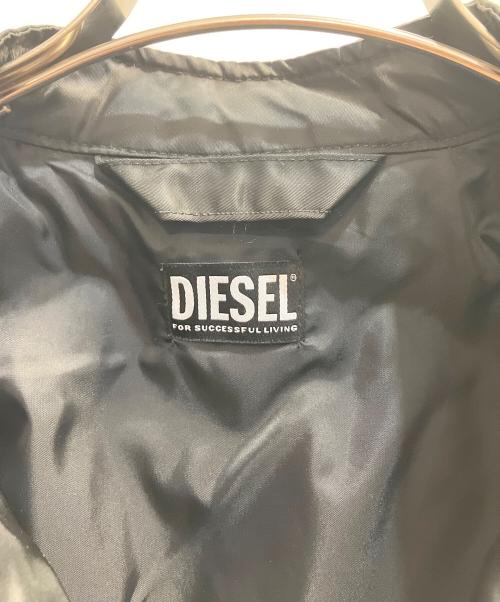 DIESEL（ディーゼル）DIESEL (ディーゼル) ナイロンライダースジャケット ブラック サイズ:Ｍの古着・服飾アイテム