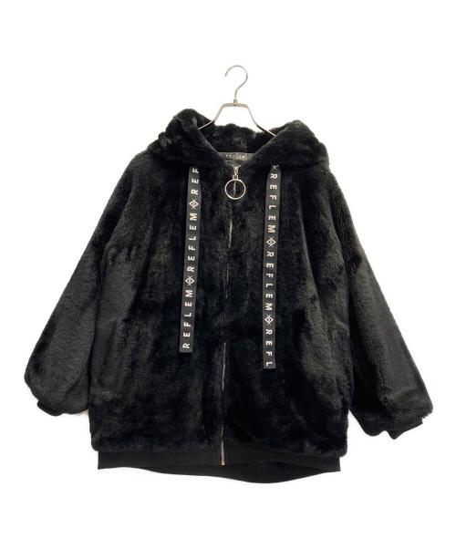 REFLEM（レフレム）REFLEM (レフレム) うさ耳BIGファーパーカー ブラック サイズ:FREEの古着・服飾アイテム