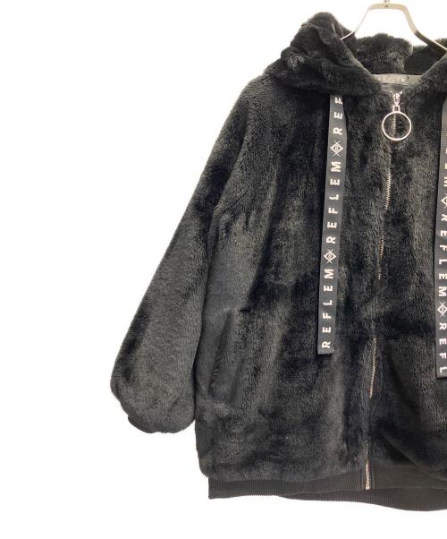 REFLEM（レフレム）REFLEM (レフレム) うさ耳BIGファーパーカー ブラック サイズ:FREEの古着・服飾アイテム