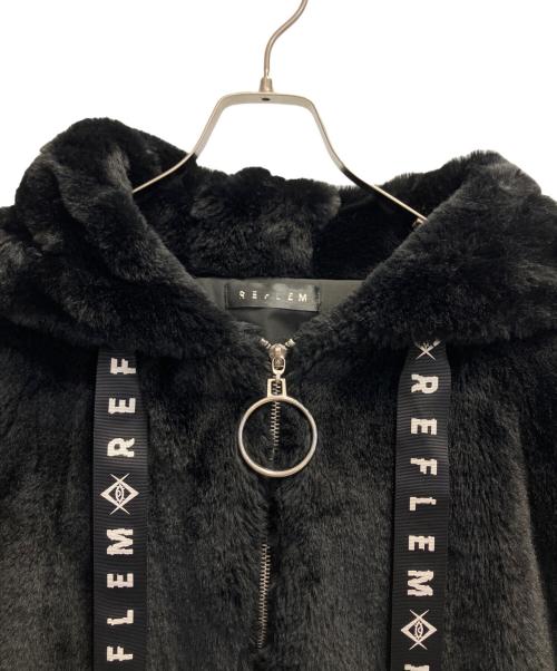 REFLEM（レフレム）REFLEM (レフレム) うさ耳BIGファーパーカー ブラック サイズ:FREEの古着・服飾アイテム