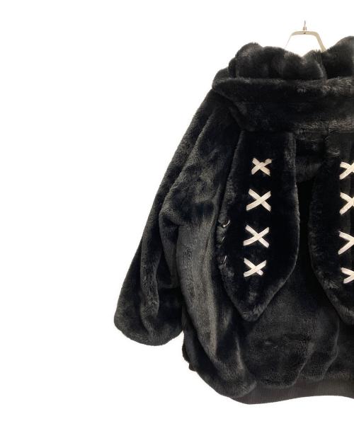 REFLEM（レフレム）REFLEM (レフレム) うさ耳BIGファーパーカー ブラック サイズ:FREEの古着・服飾アイテム