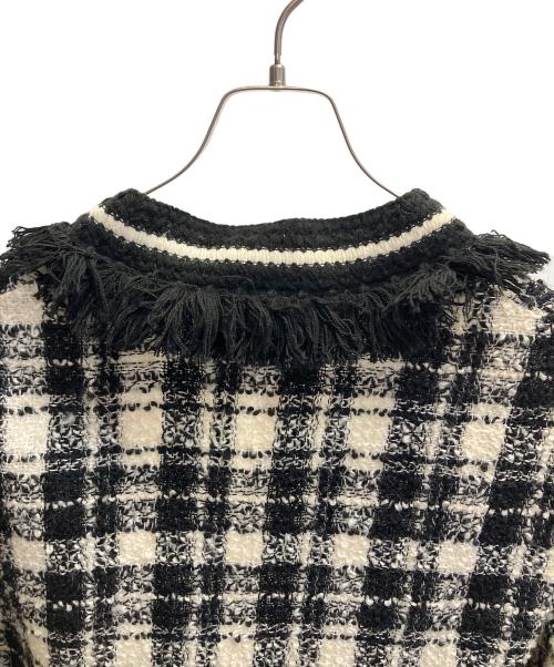 GUCCI（グッチ）GUCCI (グッチ) リゾートコレクション ツイードジャケット ブラック×アイボリー サイズ:40の古着・服飾アイテム