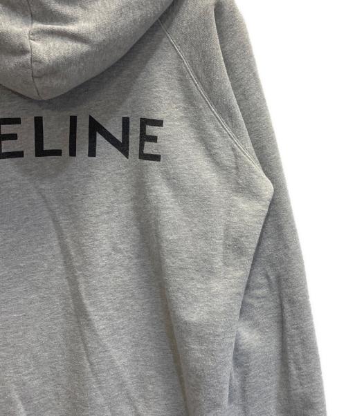 CELINE（セリーヌ）CELINE (セリーヌ) 20SS back logo print hoodie  グレー サイズ:Lの古着・服飾アイテム
