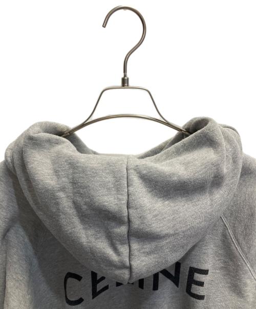 CELINE（セリーヌ）CELINE (セリーヌ) 20SS back logo print hoodie  グレー サイズ:Lの古着・服飾アイテム
