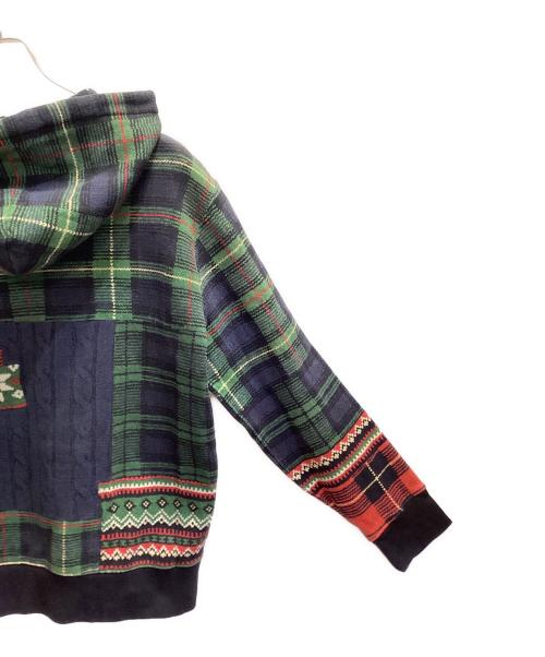 POLO RALPH LAUREN（ポロ・ラルフローレン）POLO RALPH LAUREN (ポロ・ラルフローレン) ジップパーカー ネイビーグリーン×レッド サイズ:LGの古着・服飾アイテム