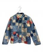 RRLダブルアールエル）の古着「パッチワークシャツジャケット」｜ブルー