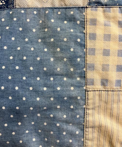 RRL（ダブルアールエル）RRL (ダブルアールエル) パッチワークシャツジャケット ブルー サイズ:Sの古着・服飾アイテム