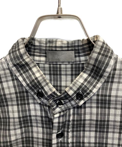 Dior（ディオール）Dior (ディオール) チェックシャツ グレー サイズ:SIZE 40の古着・服飾アイテム