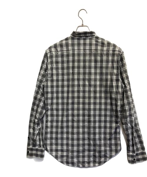 Dior（ディオール）Dior (ディオール) チェックシャツ グレー サイズ:SIZE 40の古着・服飾アイテム