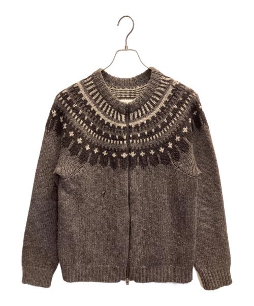 MARTIN MARGIELA（マルタン・マルジェラ）MARTIN MARGIELA (マルタン・マルジェラ) ノルディックニットカーディガン ブラウン サイズ:Ｍの古着・服飾アイテム