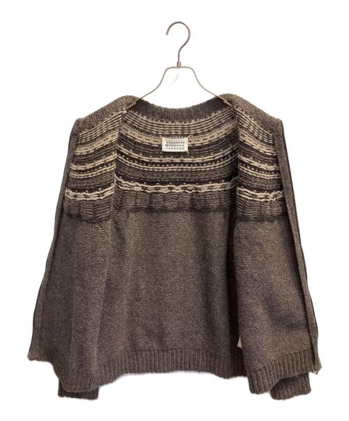 MARTIN MARGIELA（マルタン・マルジェラ）MARTIN MARGIELA (マルタン・マルジェラ) ノルディックニットカーディガン ブラウン サイズ:Ｍの古着・服飾アイテム