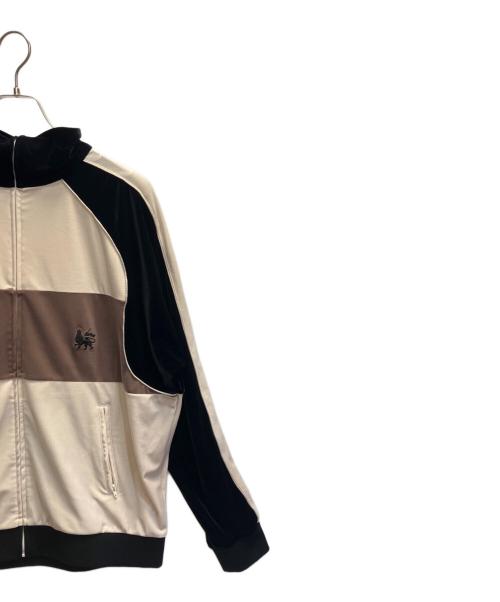 SASQUATCHfabrix.（サスクワッチファブリックス）SASQUATCHfabrix. (サスクワッチファブリックス) VELOR TARCK JKT アイボリー×ブラック サイズ:XLの古着・服飾アイテム