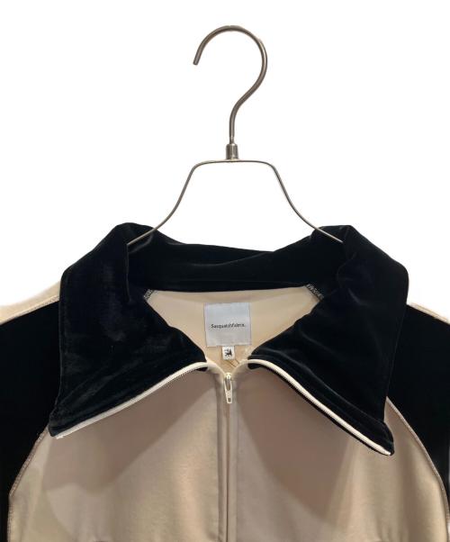 SASQUATCHfabrix.（サスクワッチファブリックス）SASQUATCHfabrix. (サスクワッチファブリックス) VELOR TARCK JKT アイボリー×ブラック サイズ:XLの古着・服飾アイテム