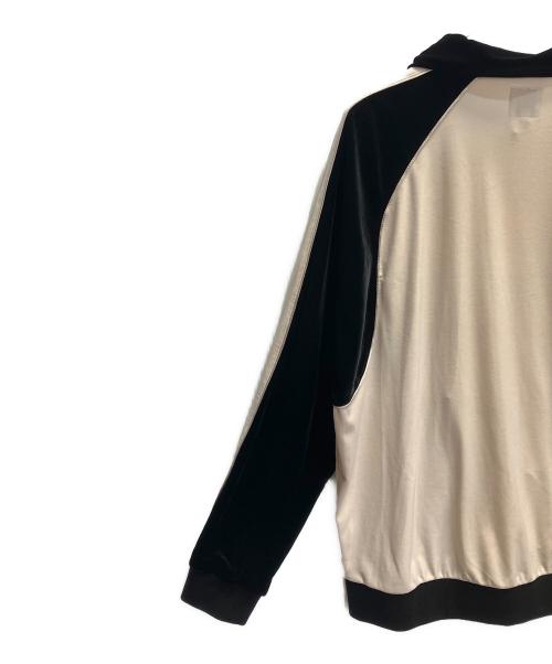 SASQUATCHfabrix.（サスクワッチファブリックス）SASQUATCHfabrix. (サスクワッチファブリックス) VELOR TARCK JKT アイボリー×ブラック サイズ:XLの古着・服飾アイテム