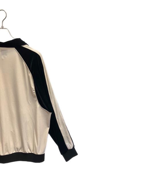 SASQUATCHfabrix.（サスクワッチファブリックス）SASQUATCHfabrix. (サスクワッチファブリックス) VELOR TARCK JKT アイボリー×ブラック サイズ:XLの古着・服飾アイテム