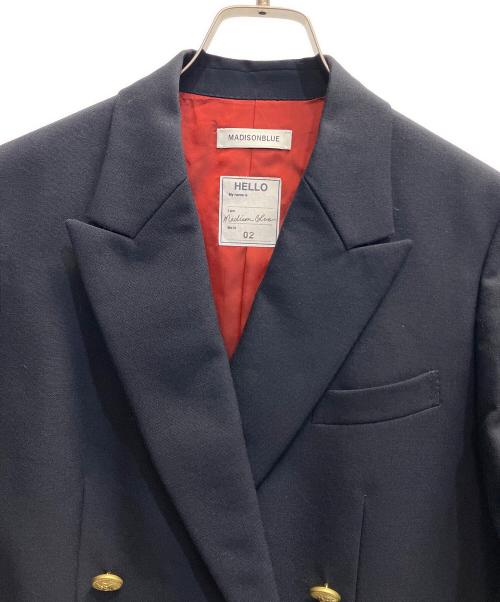 MADISON BLUE（マディソンブルー）MADISON BLUE (マディソンブルー) ダブルテーラードジャケット ネイビー サイズ:Mの古着・服飾アイテム