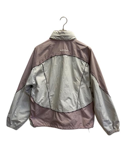 SUPREME（シュプリーム）SUPREME (シュプリーム) logo piping hooded track jacket アイボリー×ライトピンク サイズ:Ｍの古着・服飾アイテム